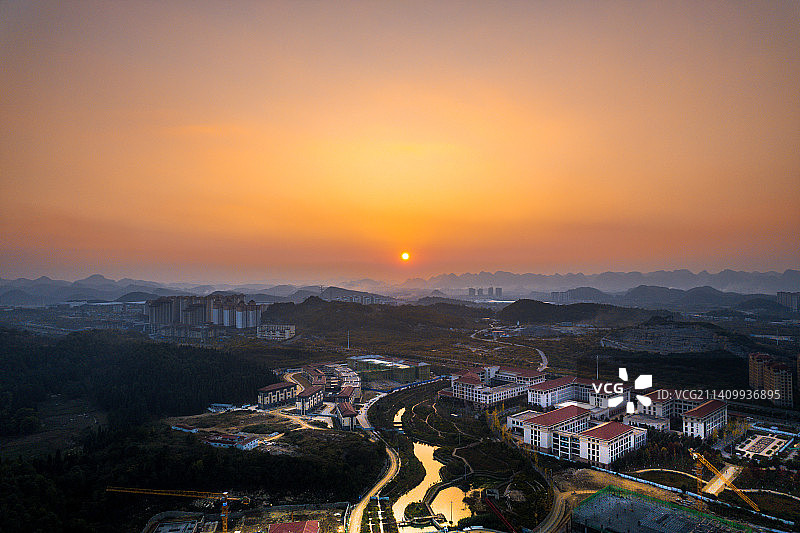 航拍贵州贵安新区图片素材