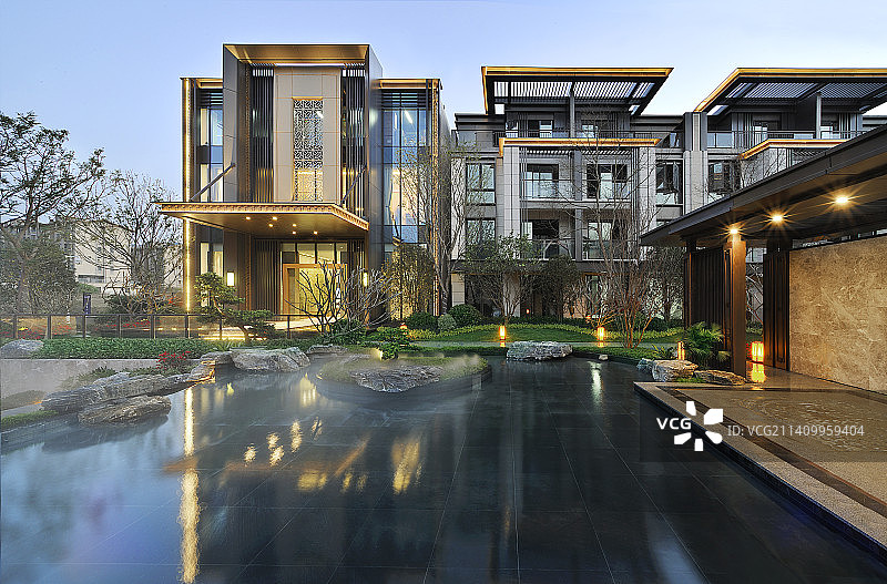 国风系建筑产品的营造，传承和沿袭中华文化的根脉图片素材