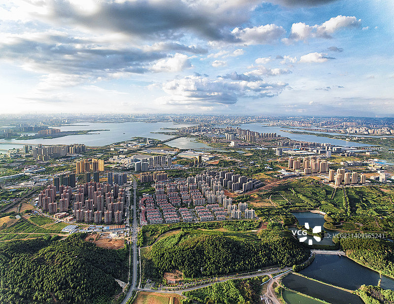 武汉江夏大花山及周边图片素材