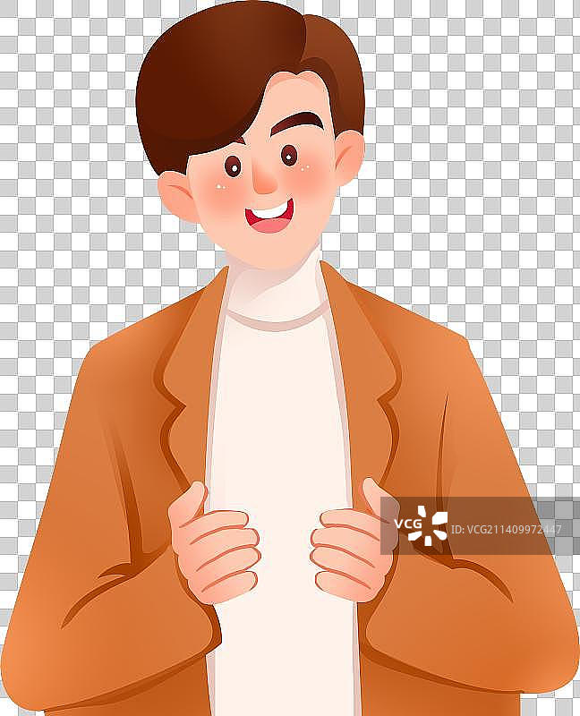 手捧姿势的男人图片素材