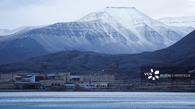 世界最北端的城市-斯瓦尔巴群岛 朗伊尔城图片素材