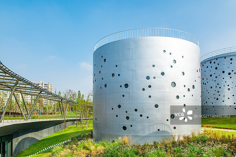 杭州 拱墅区 小河公园 工业风 工业遗址公园图片素材