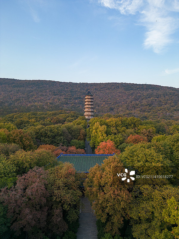 灵谷秋塔图片素材