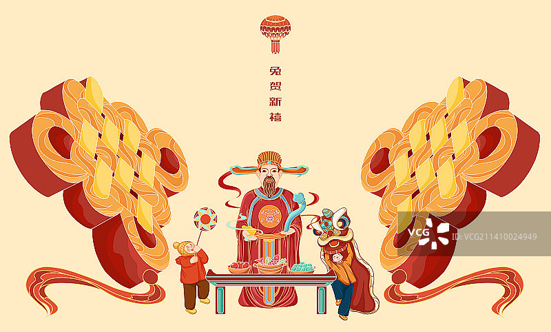 兔年 新年 年俗图片素材