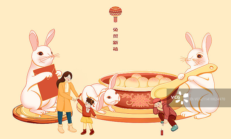 兔年 新年 年俗图片素材