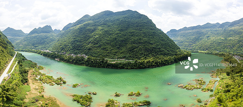红水河马山合山景观道图片素材