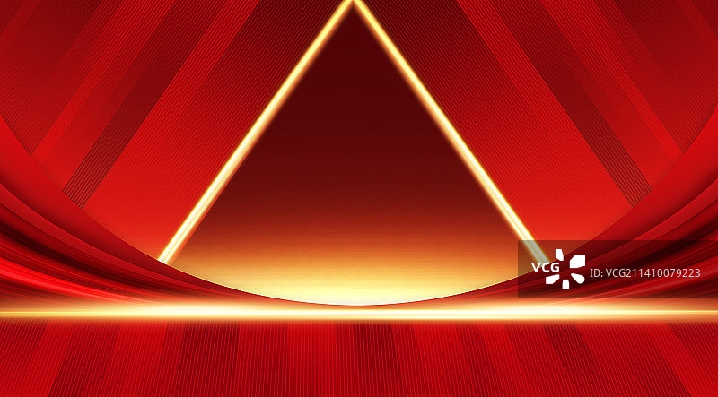 红色丝带简约大气背景图片素材