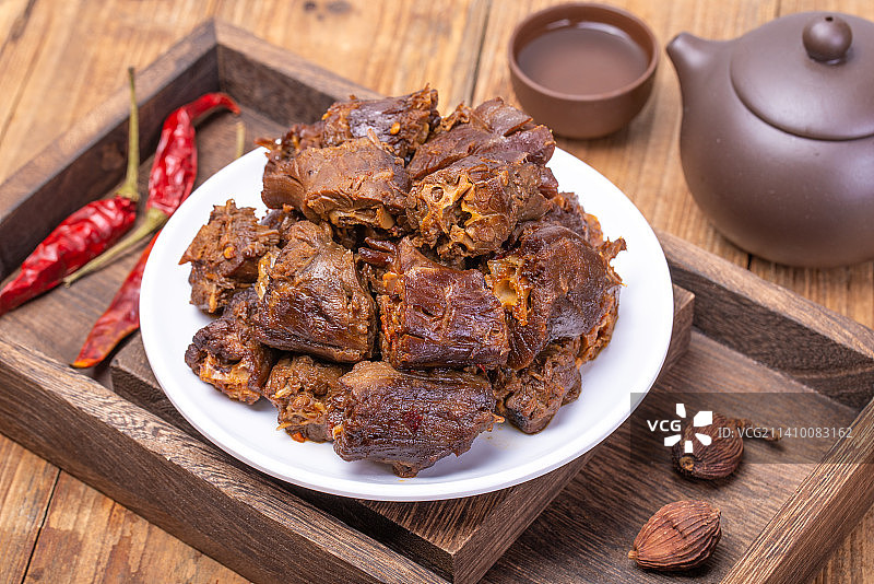 川味卤鸭脖美食小吃图片素材