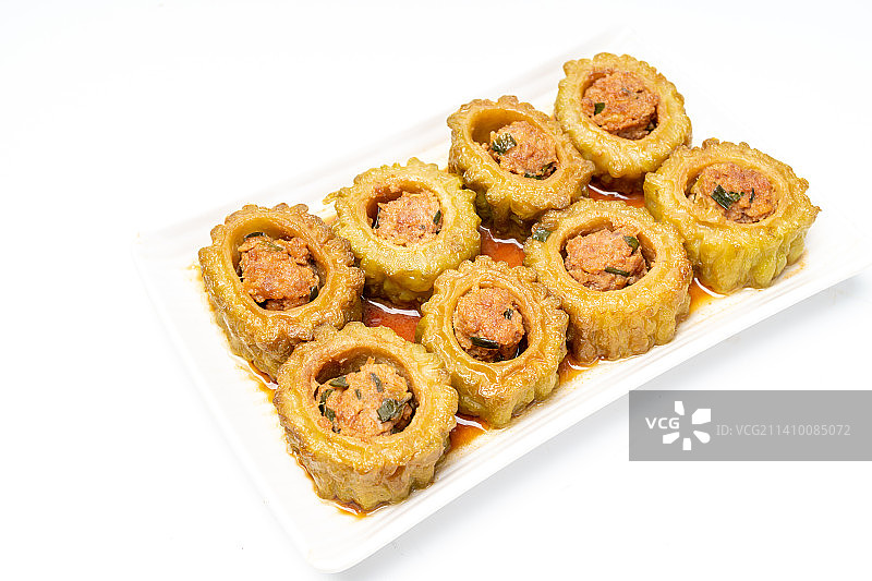 酿苦瓜中国菜品图片素材