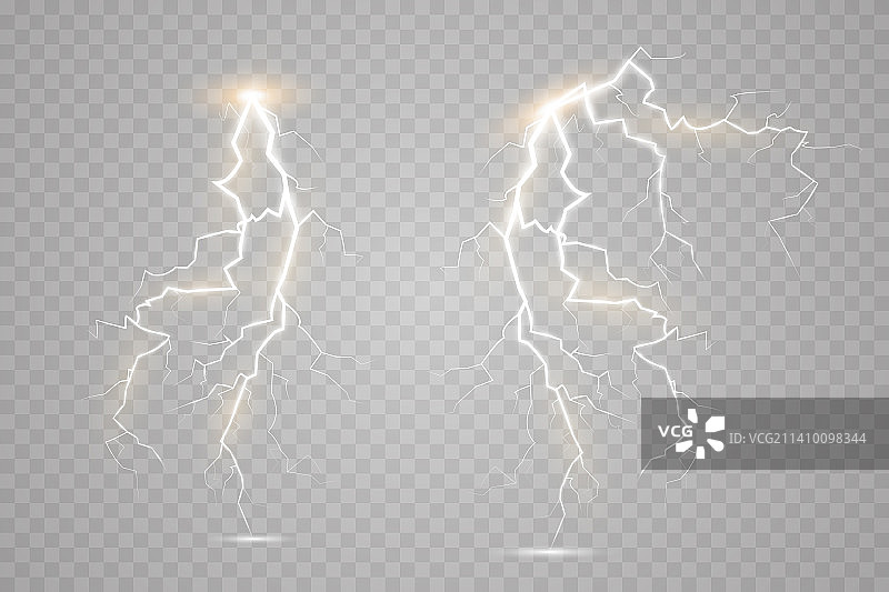 魔法闪电和明亮灯光合集图片素材