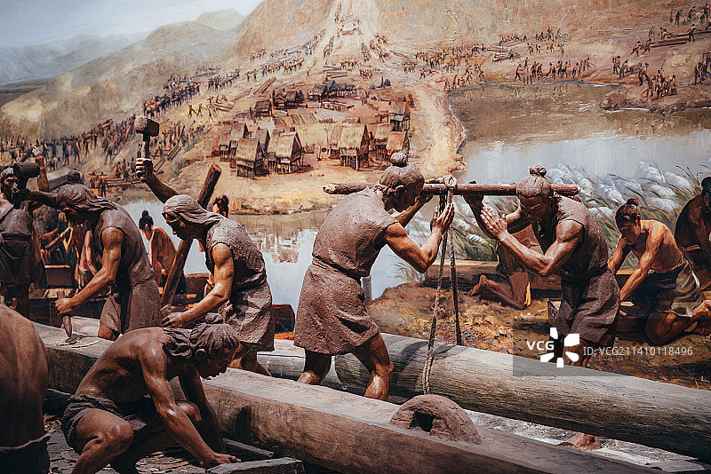 劳作的原始人图片素材