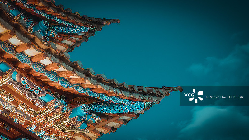 大理古城著名旅游景点古代建筑图片素材