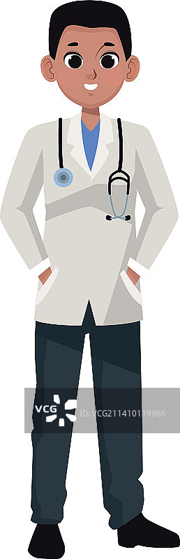 年轻的非洲裔专业医生图片素材