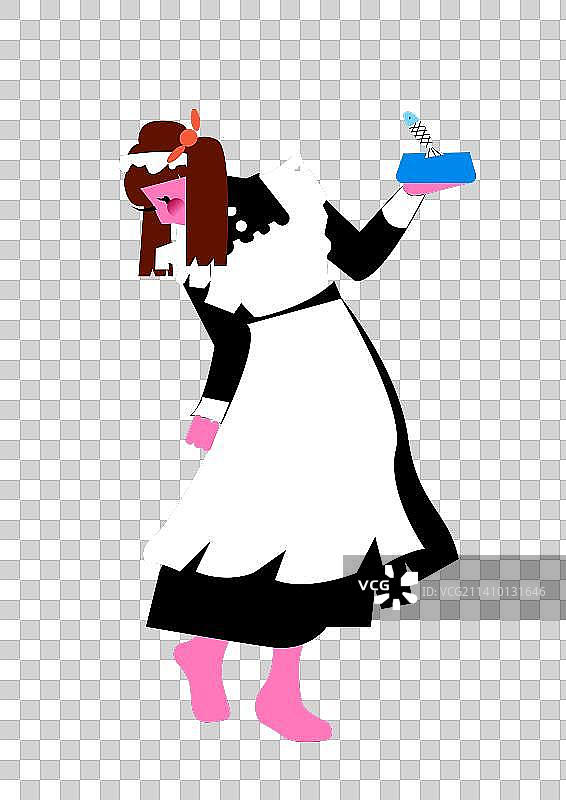 喂食物的女仆图片素材