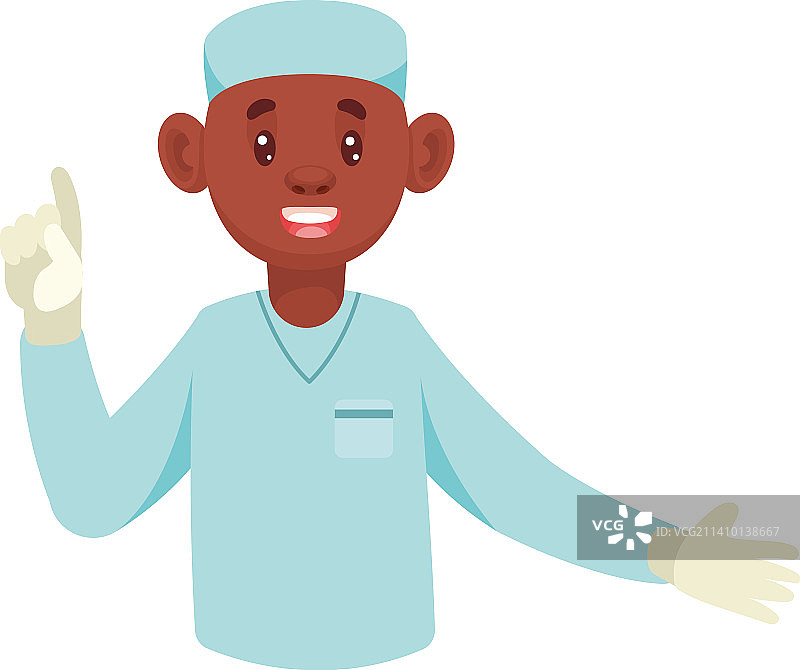 非洲裔男外科医生图片素材
