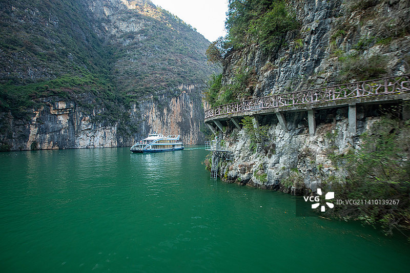 重庆巫山县小三峡龙门峡、巴雾峡、滴翠峡图片素材