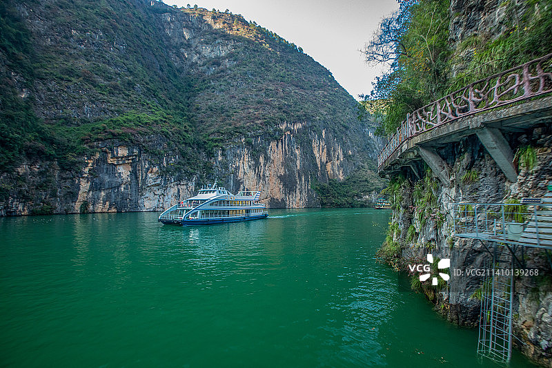 重庆巫山县小三峡龙门峡、巴雾峡、滴翠峡图片素材