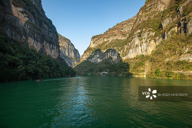 重庆巫山县小三峡龙门峡、巴雾峡、滴翠峡图片素材
