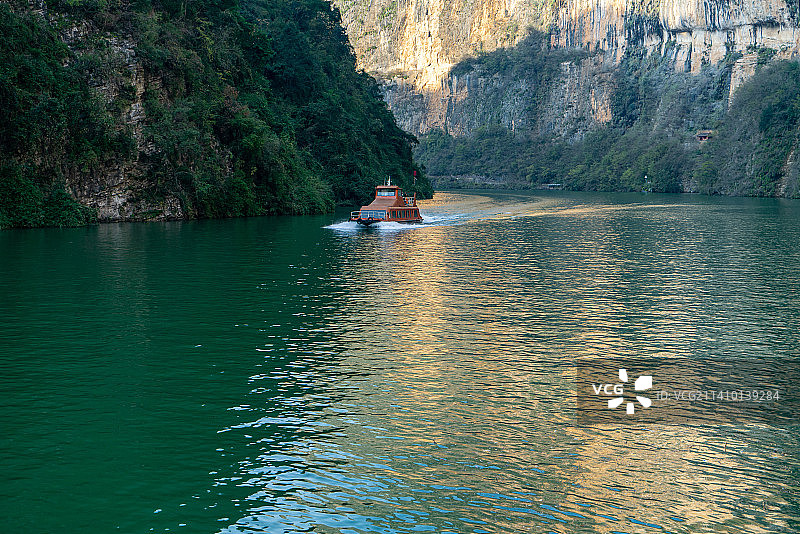 重庆巫山县小三峡龙门峡、巴雾峡、滴翠峡图片素材