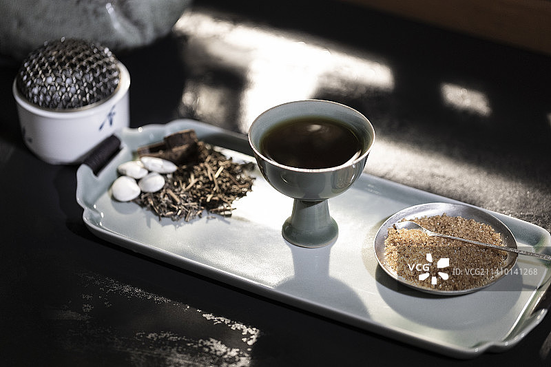 中国传统药膳饮品：香薷饮图片素材