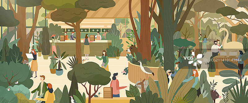 热闹的自然博物馆图片素材