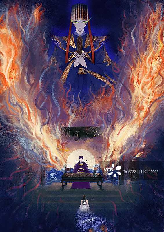 包青天，日断阳，夜断阴，除尽世间一切恶图片素材