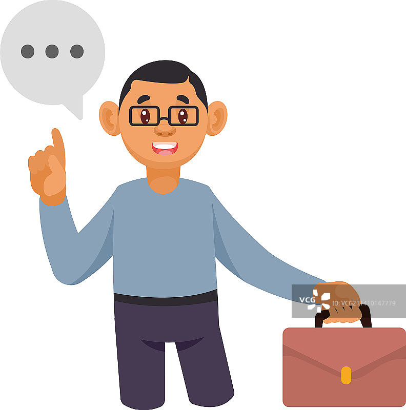 带公文包的商务人士图片素材