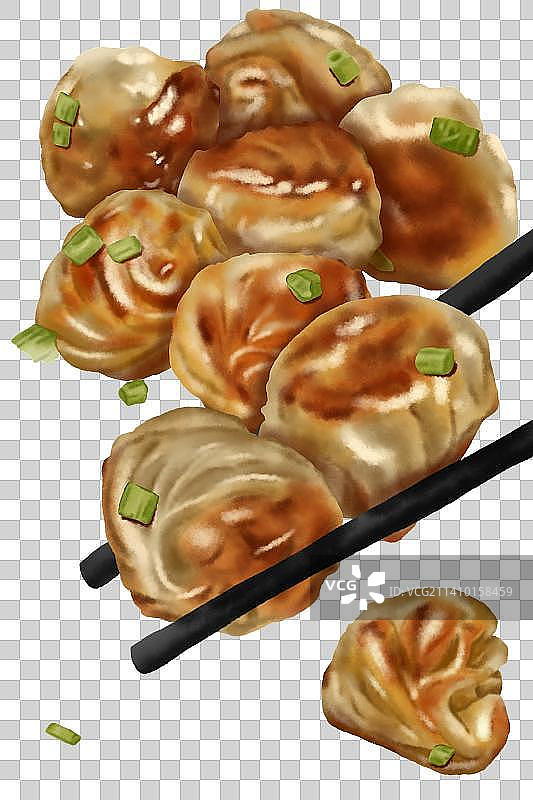 拇指生煎包图片素材