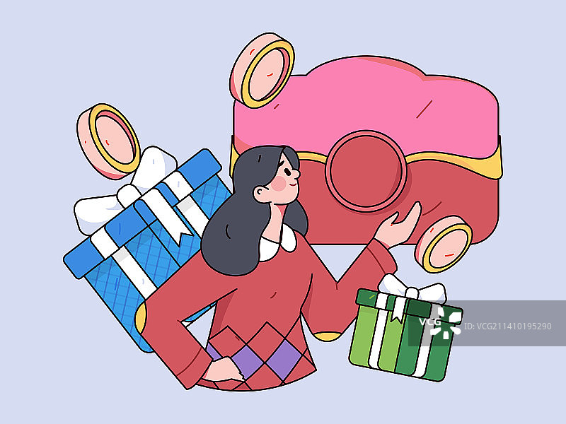 网购电商扁平矢量概念运营插画图片素材