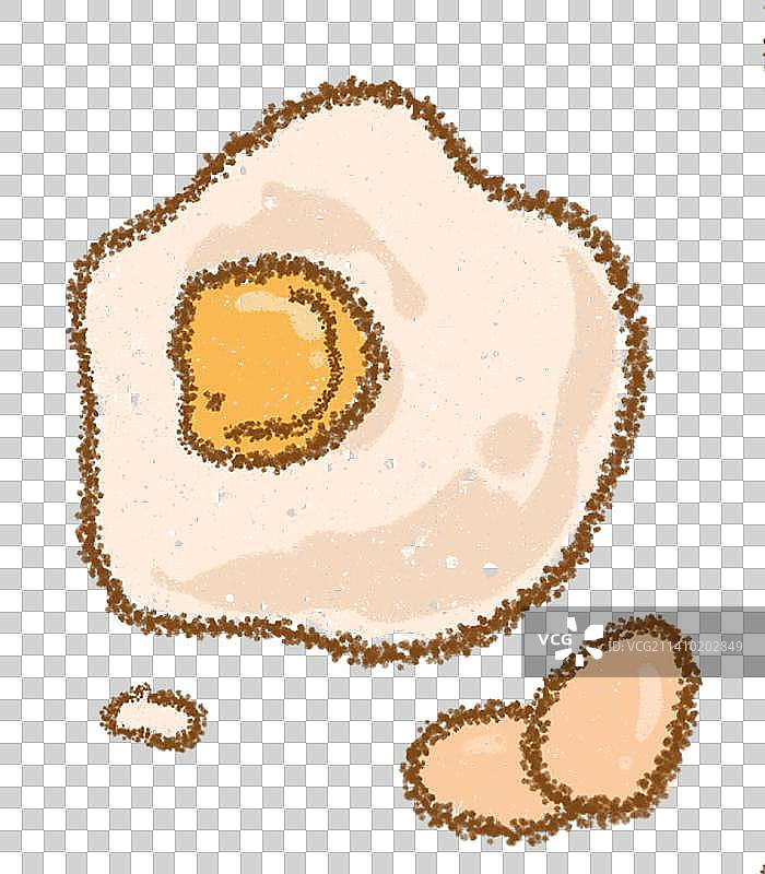 鸡蛋荷包蛋免抠png装饰手绘元素图片素材