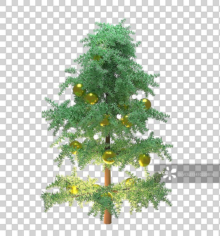 免扣圣诞树图片素材