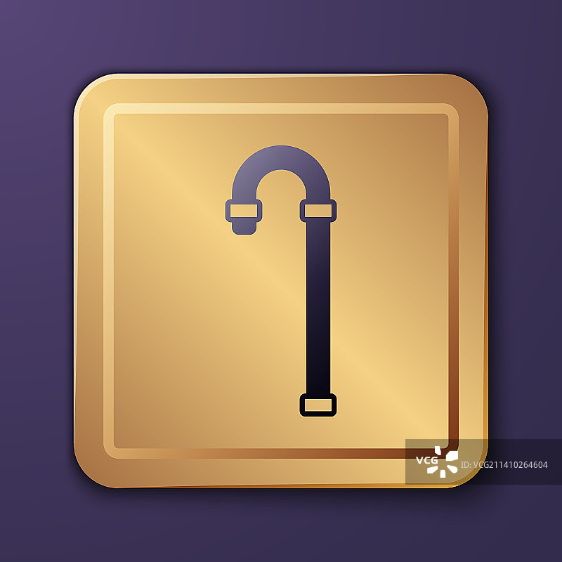 紫色手杖图标，紫色背景图片素材