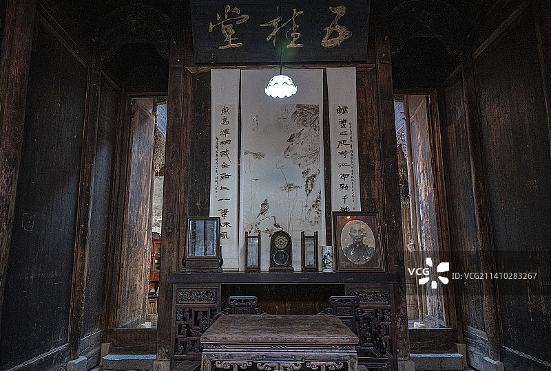 婺源篁岭五桂堂图片素材