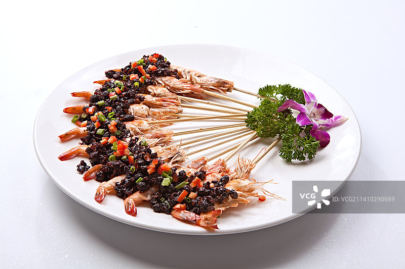 豆豉串串虾图片素材