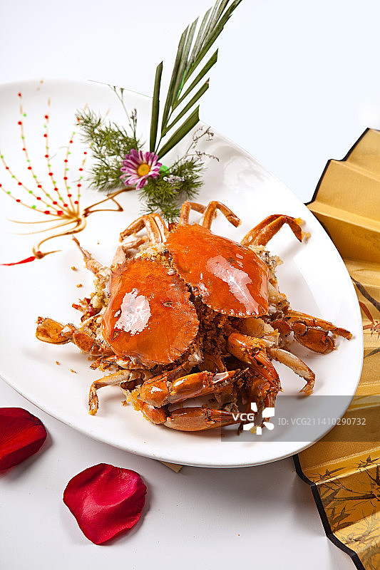 避风塘炒青蟹图片素材