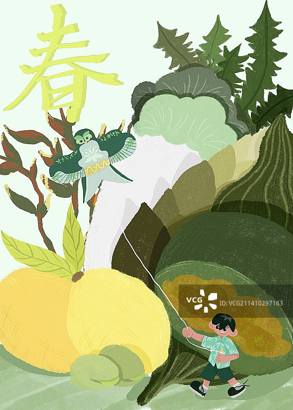 四季之美-春季食物与活动图片素材