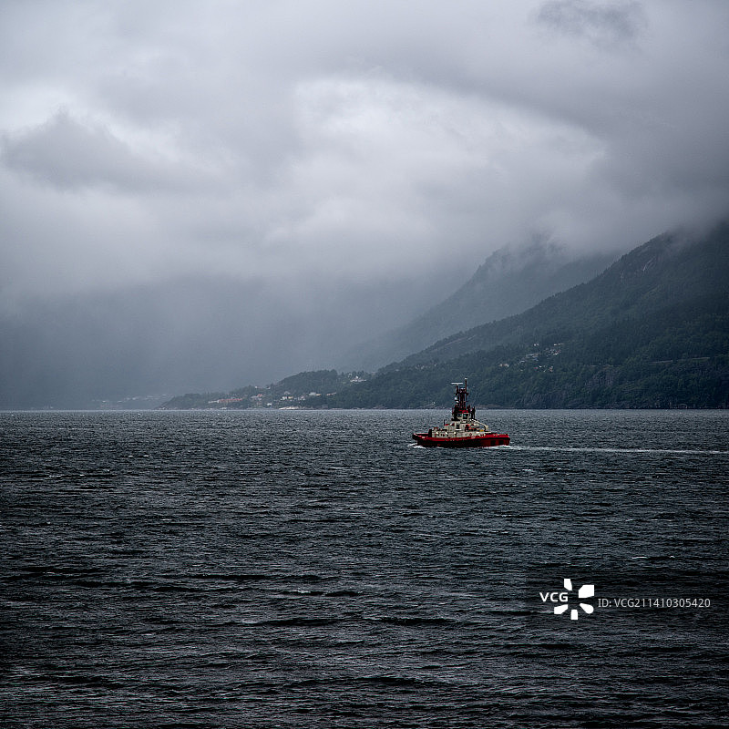 挪威乌特内海景风光图片素材