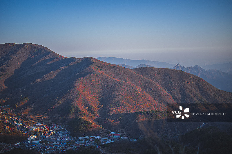 北京妙峰山俯视图图片素材