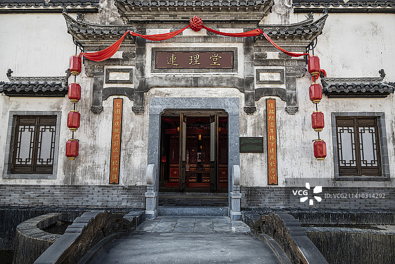 婺源婺女洲公园~连理堂图片素材