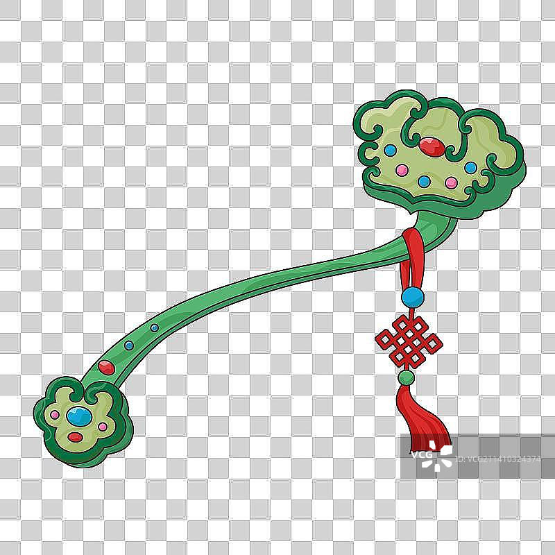 玉如意插画素材图片素材