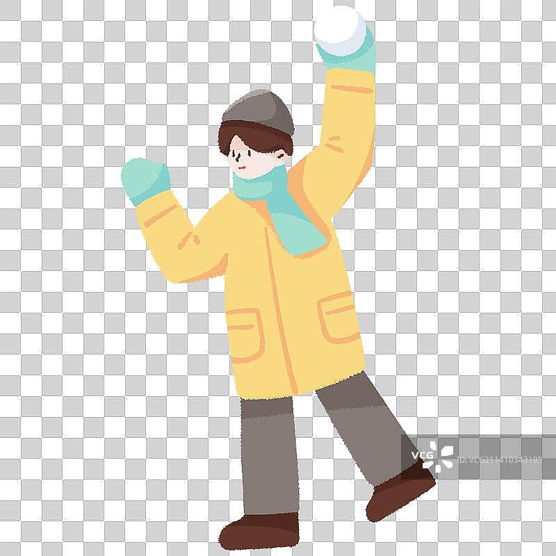 打雪仗图片素材