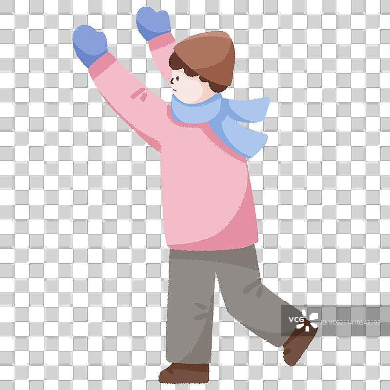 打雪仗图片素材