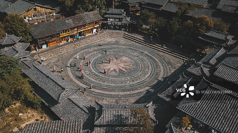 西江千户苗寨芦笙场图片素材