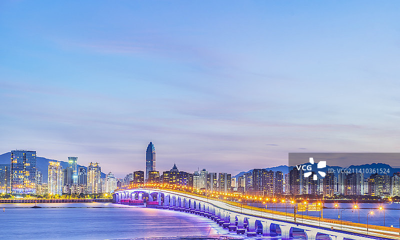 浙江温州瓯越大桥夜景 温州城市夜景 温州风光 都市风景 城市景观图片素材