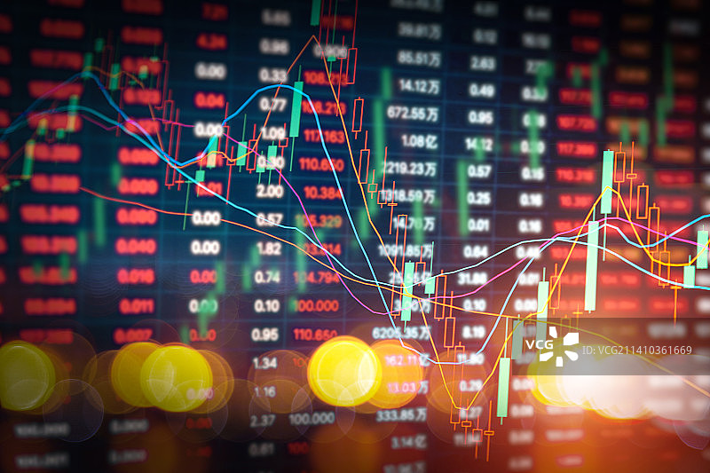 股市股价行情上涨图片素材