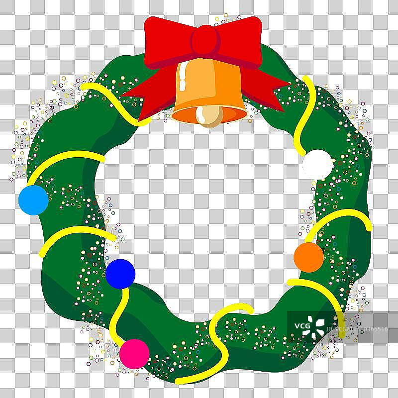 圣诞节花环图片素材