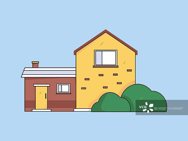 屋子建筑矢量概念运营插画图片素材