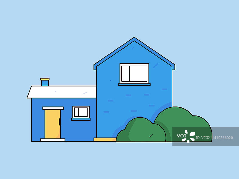 屋子建筑矢量概念运营插画图片素材