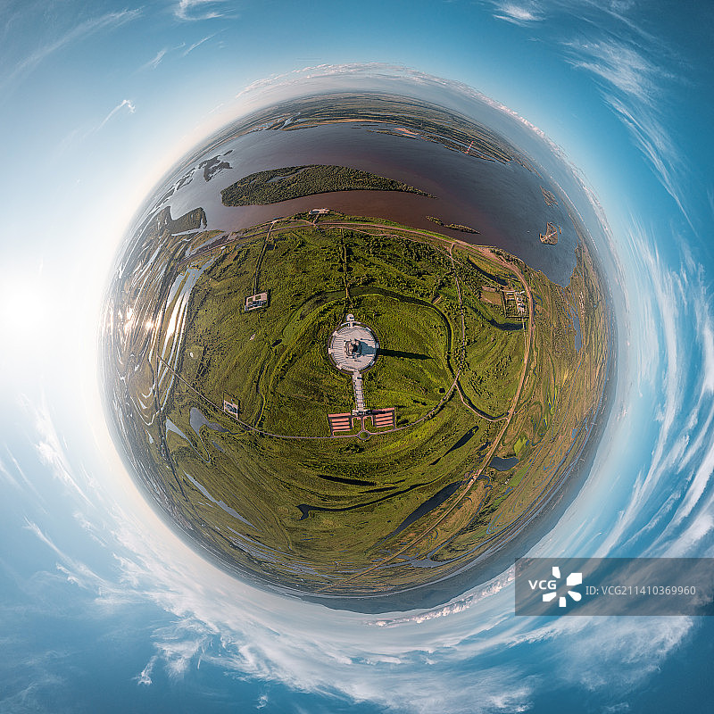 抚远黑瞎子岛360全景图片素材