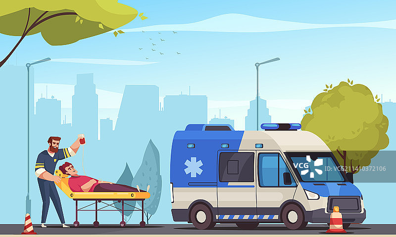 紧急情况卡通海报图片素材